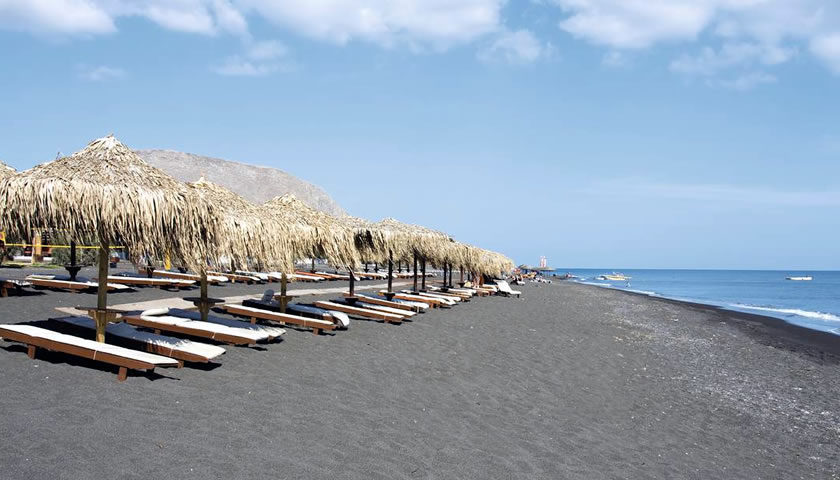 Santorini Greece beaches - Perivolos Beach